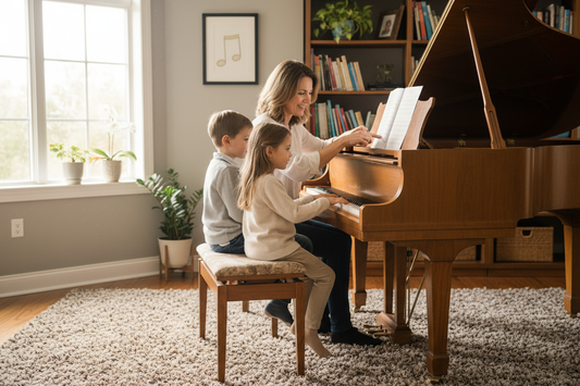 teacher and 1-2 children shold be there