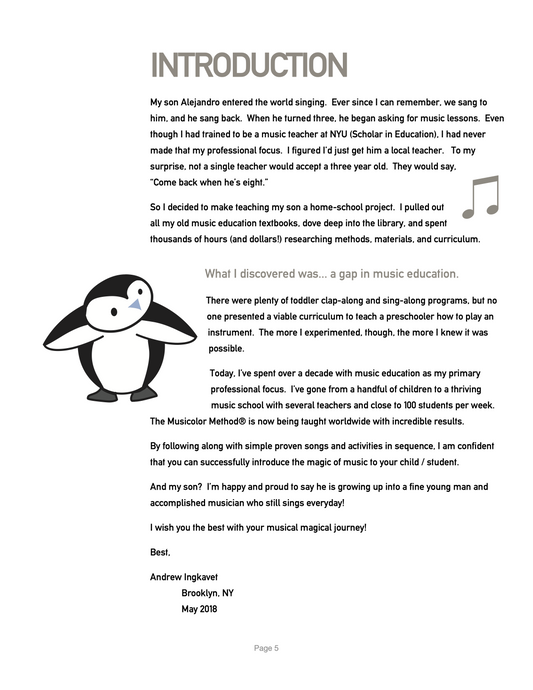 Piano For Kids Volume 1 - Physical Book