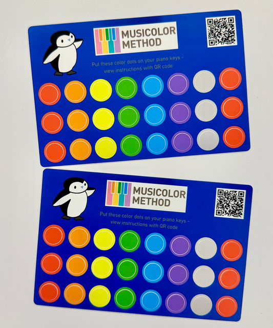 Musicolor Keyboard Stickers - 2 pack